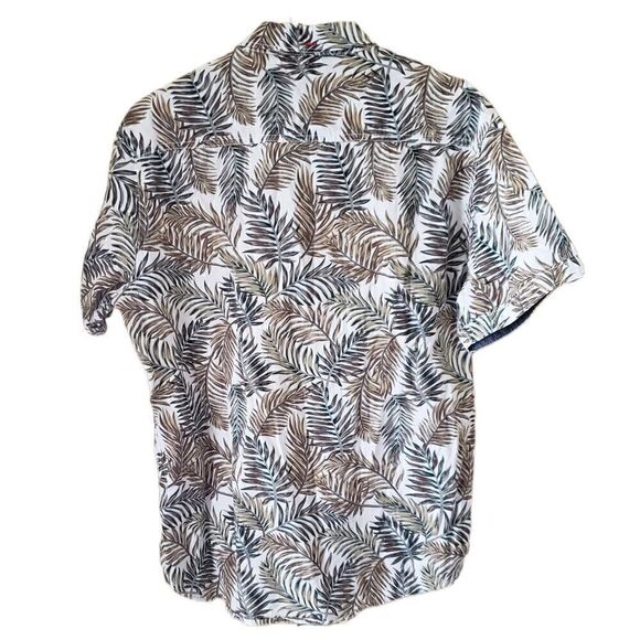 Original MBX Tropical Men's Short Sleeve Button Down Shirt - Picture 2 of 3